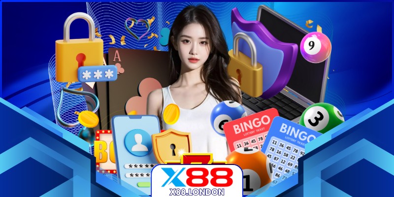 Chính Sách Bảo Mật X88 - Siêu An Toàn Chống Hack Hiện Đại Biểu tượng khóa kỹ thuật xác nhận an toàn cao